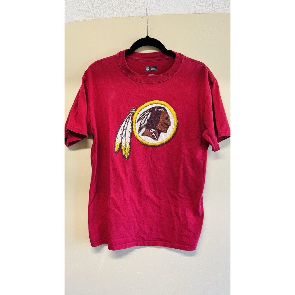 Washington Redskins Logo T-Shirt Brand NFL Burgundy Graphic Tee Adult M